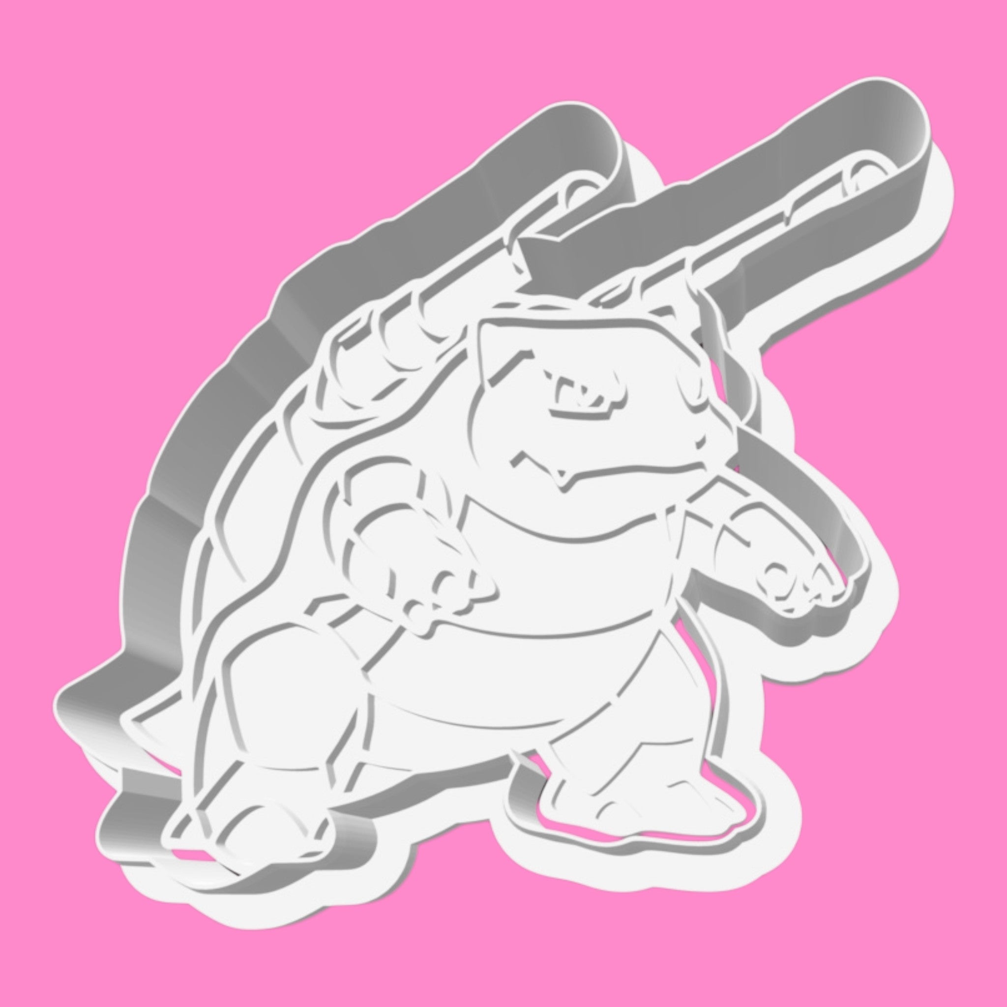 Pokemon Blast Toise Anime Cookie Cutter & Stamp | Cute Cartoon Gamer Birthday Biscuit Cutter | 8cm (Copy)