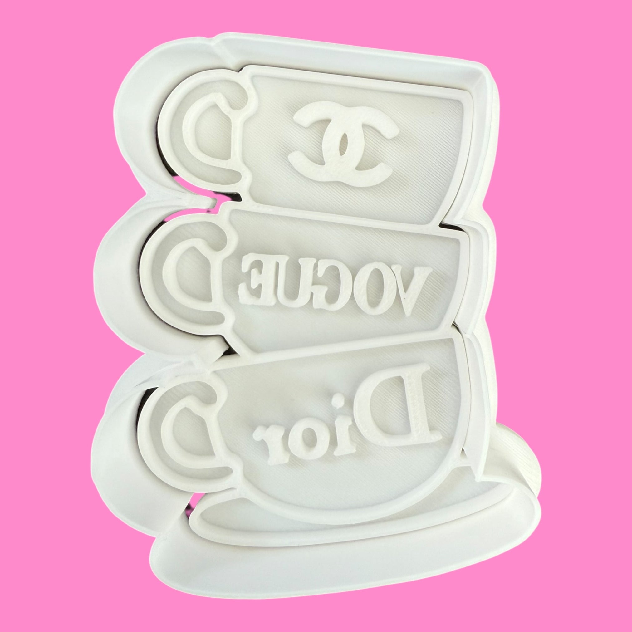 Designer Teacup Stack – Cookie Cutter & Embosser Stamp