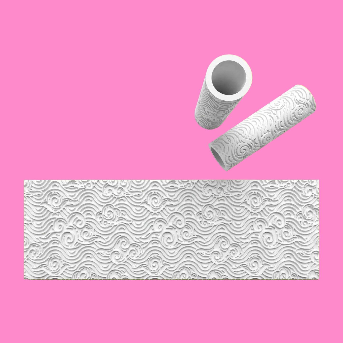 Cloud Textured Roller for Fondant Polymer Clay.