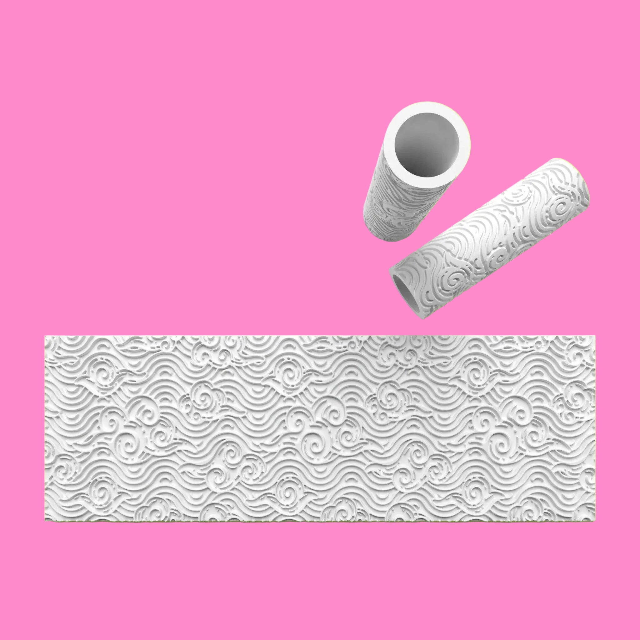 Cloud Textured Roller for Fondant Polymer Clay.