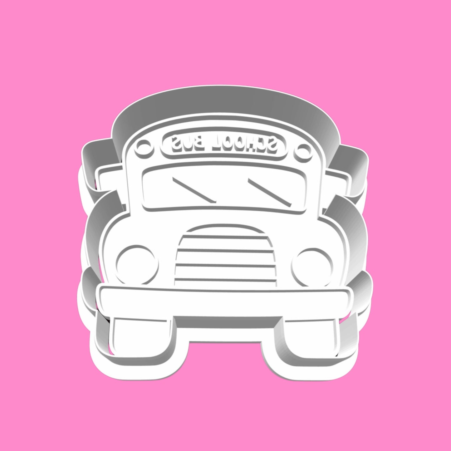 Cocomelon-Inspired Cookie Cutter Set - JJ, School Bus, & Rainbow Designs