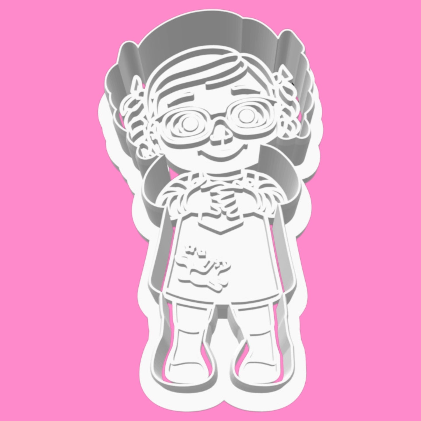 Cocomelon-Inspired Cookie Cutter Set - JJ, School Bus, & Rainbow Designs