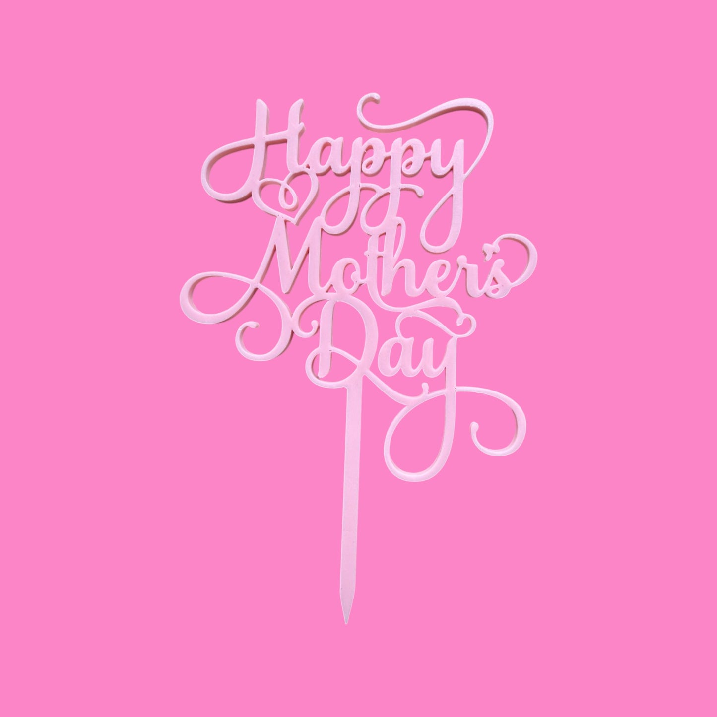 Happy Mother’s Day Cake & Cupcake Topper | Elegant Celebration Decor | PLA