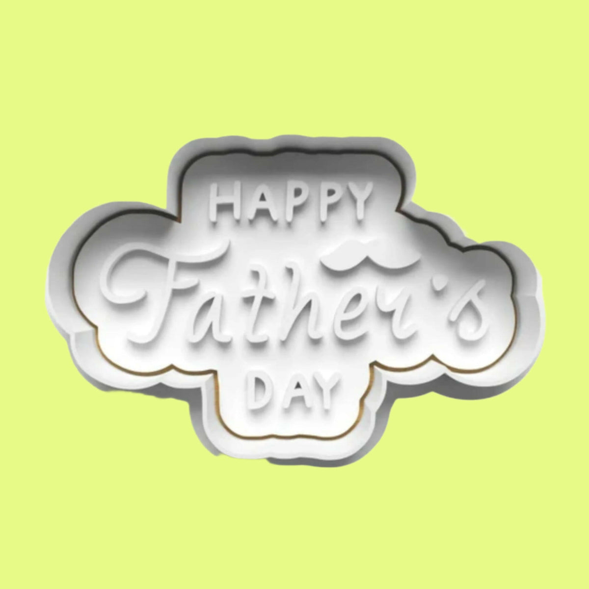 "Celebrate Father's Day with our handmade embosser and cookie cutter set, featuring 10 unique designs. Measures 8 cm..
