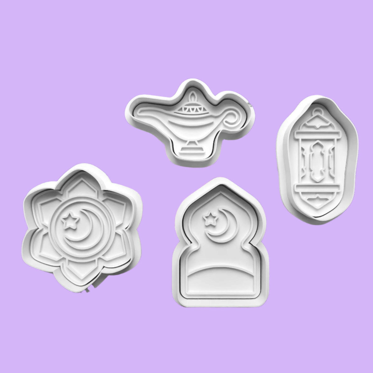 Ramadan  Cookie Cutter and Embosser Set  7cm or 10cm sizes..