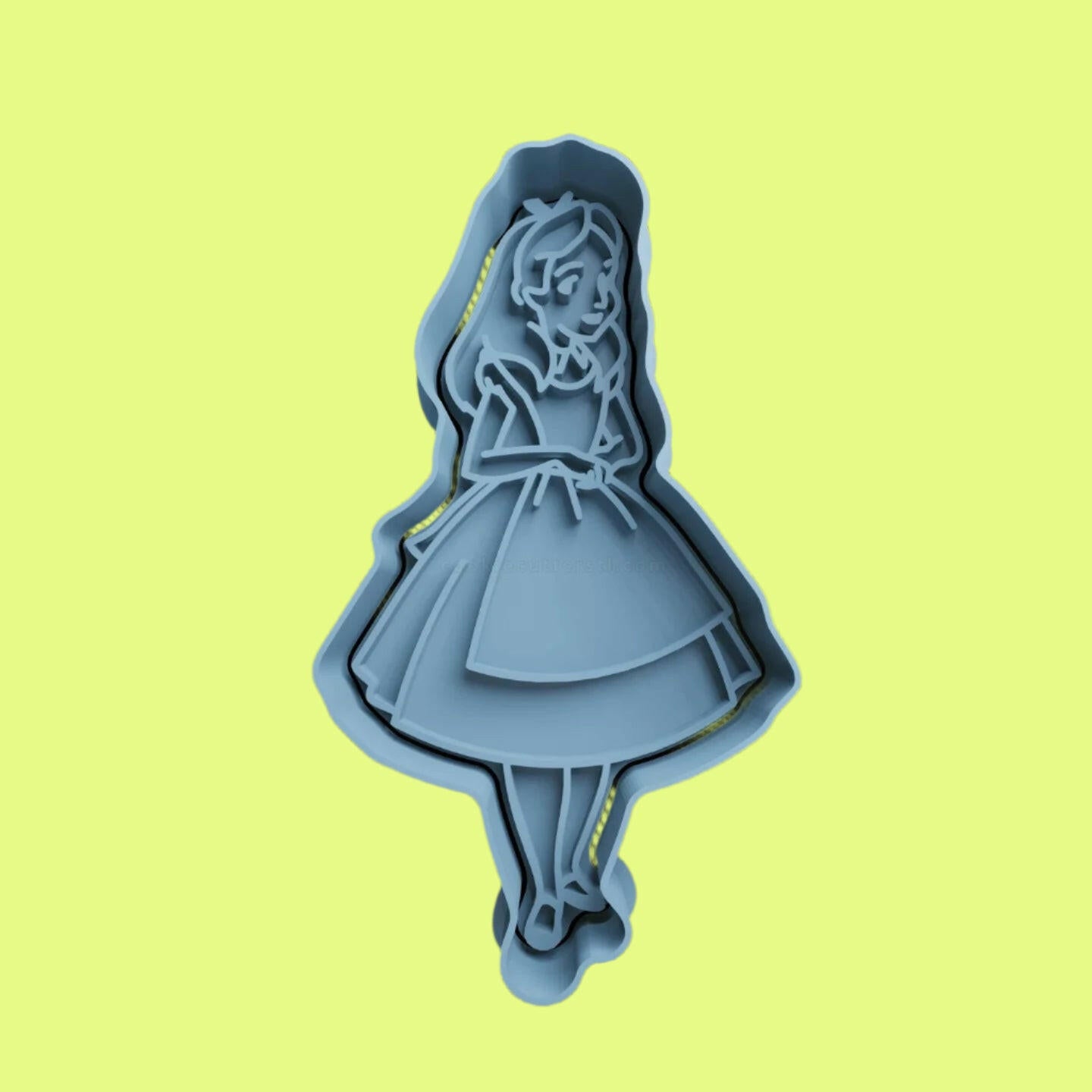 Alice in Wonderland Cookie Cutter and Embosser Set – Alice, Mad Hatter, White Rabbit Designs.