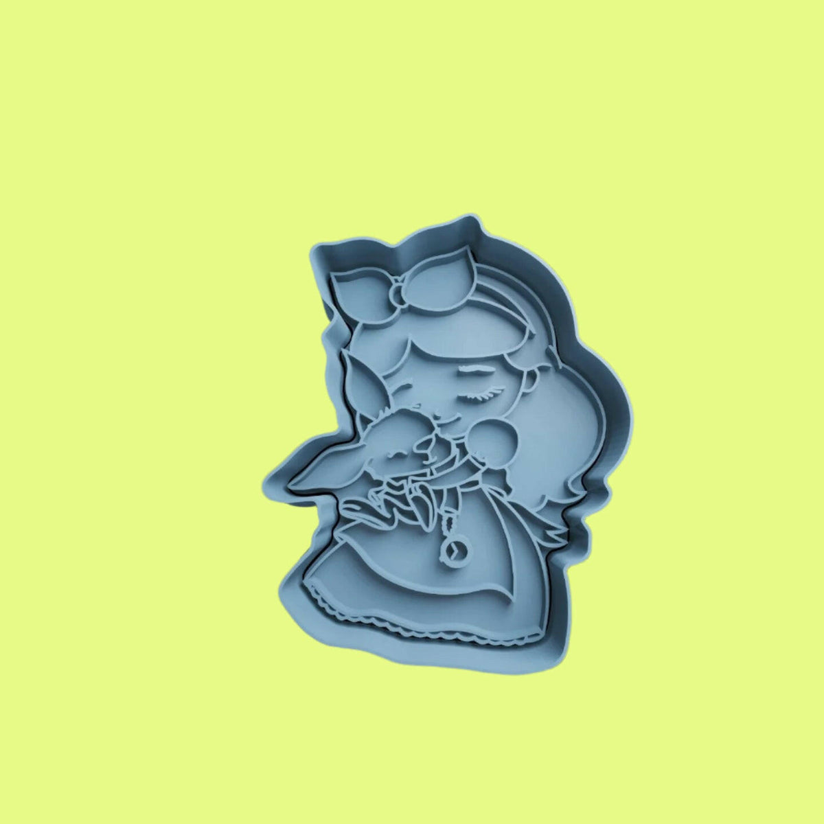 Alice in Wonderland Cookie Cutter and Embosser Set – Alice, Mad Hatter, White Rabbit Designs.