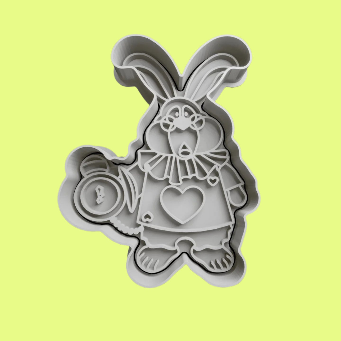 Alice in Wonderland Cookie Cutter and Embosser Set – Alice, Mad Hatter, White Rabbit Designs