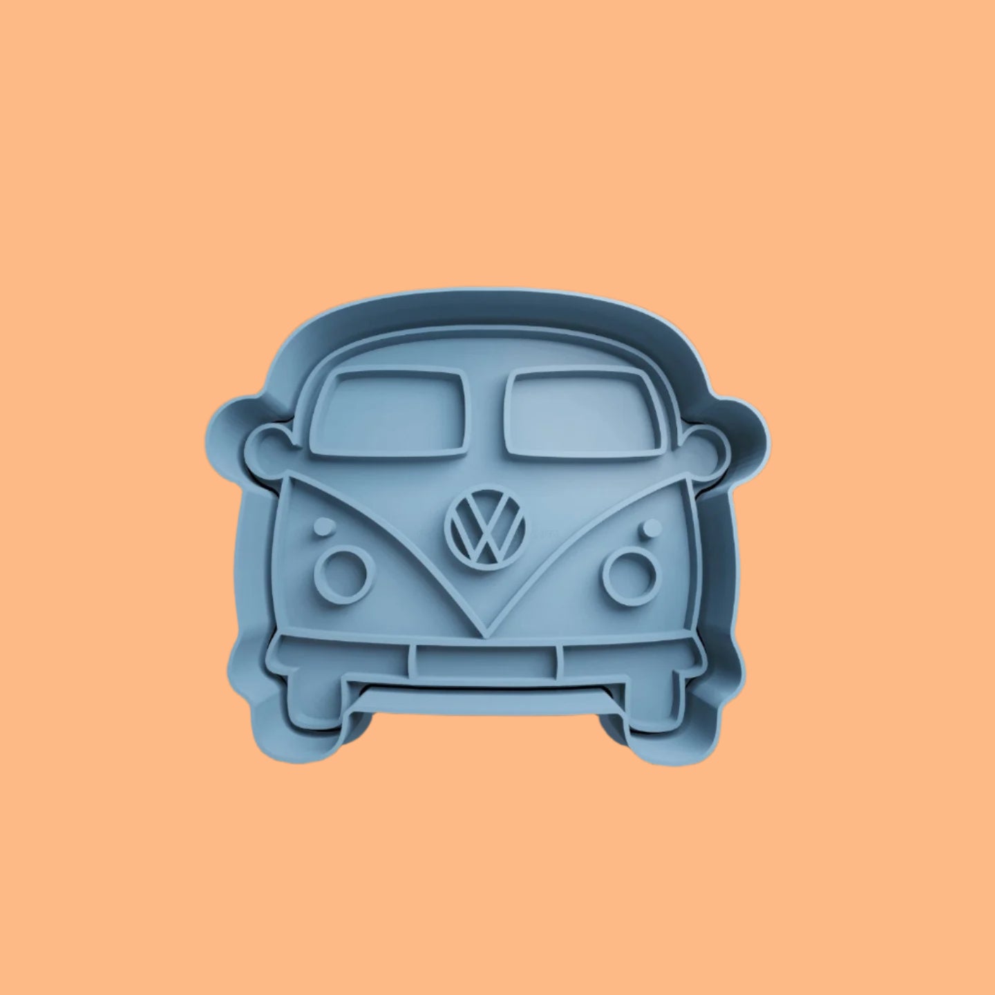 VW Camper Van Bus Cookie Cutter and Embosser Stamp Set of 4.