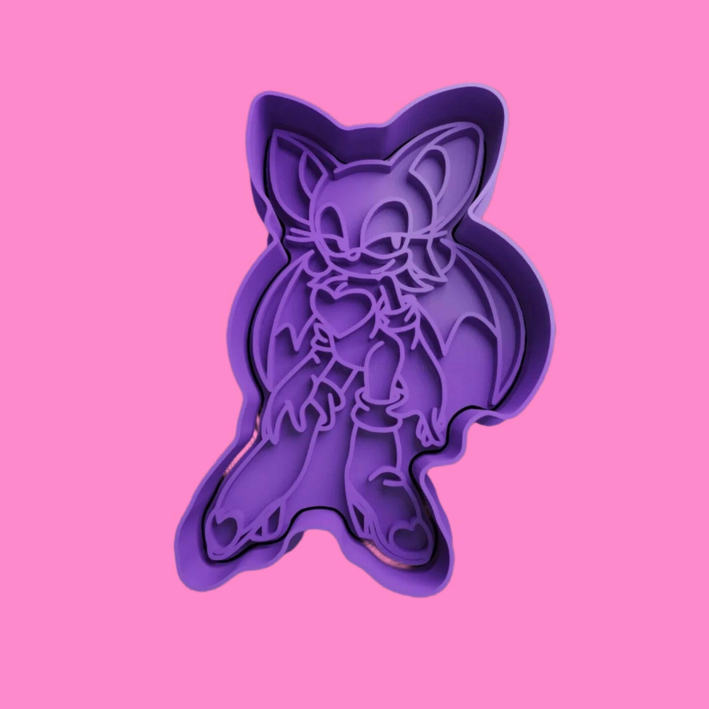 Sonic The Hedgehog and  Friends Cookie Cutter and Embosser Stamp Set of 9.