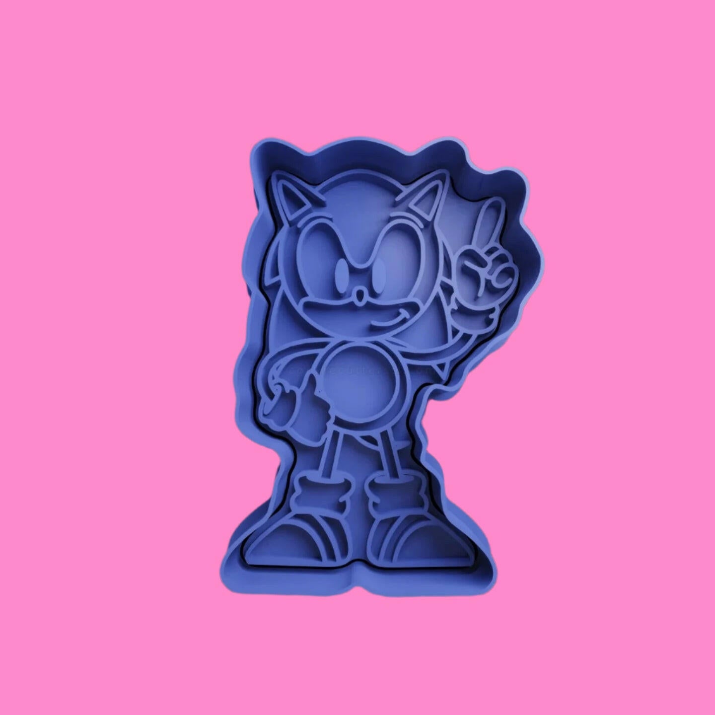 Sonic The Hedgehog and  Friends Cookie Cutter and Embosser Stamp Set of 9.
