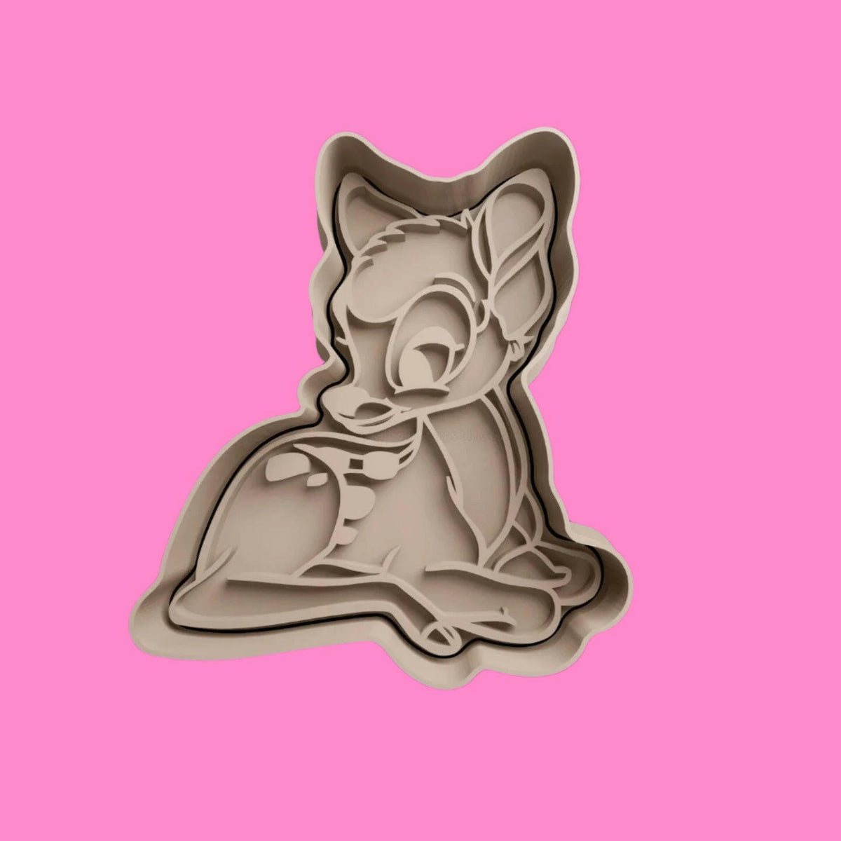 Bambi-Inspired Embosser and Cookie Cutter Set – Set of 6.