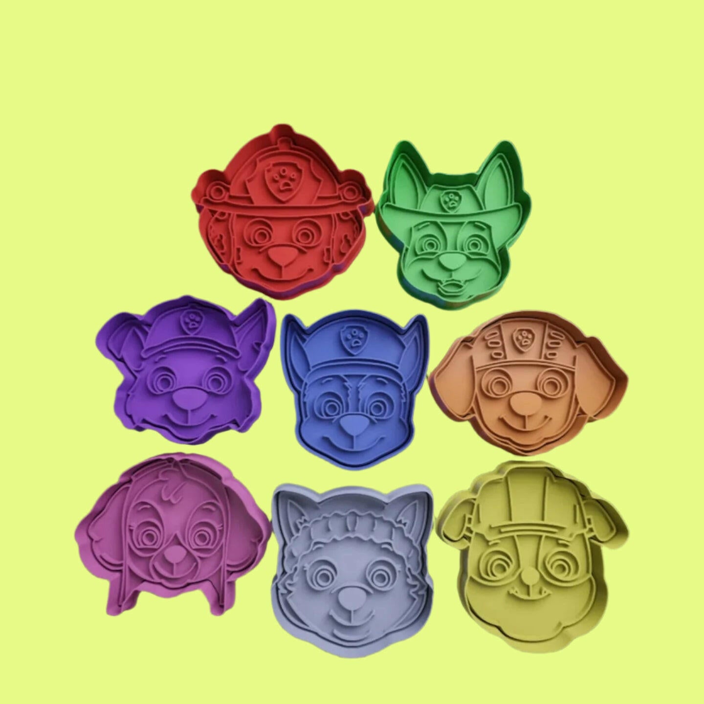 Paw Patrol Embosser and Cookie Cutter Set – Iconic Character Designs.