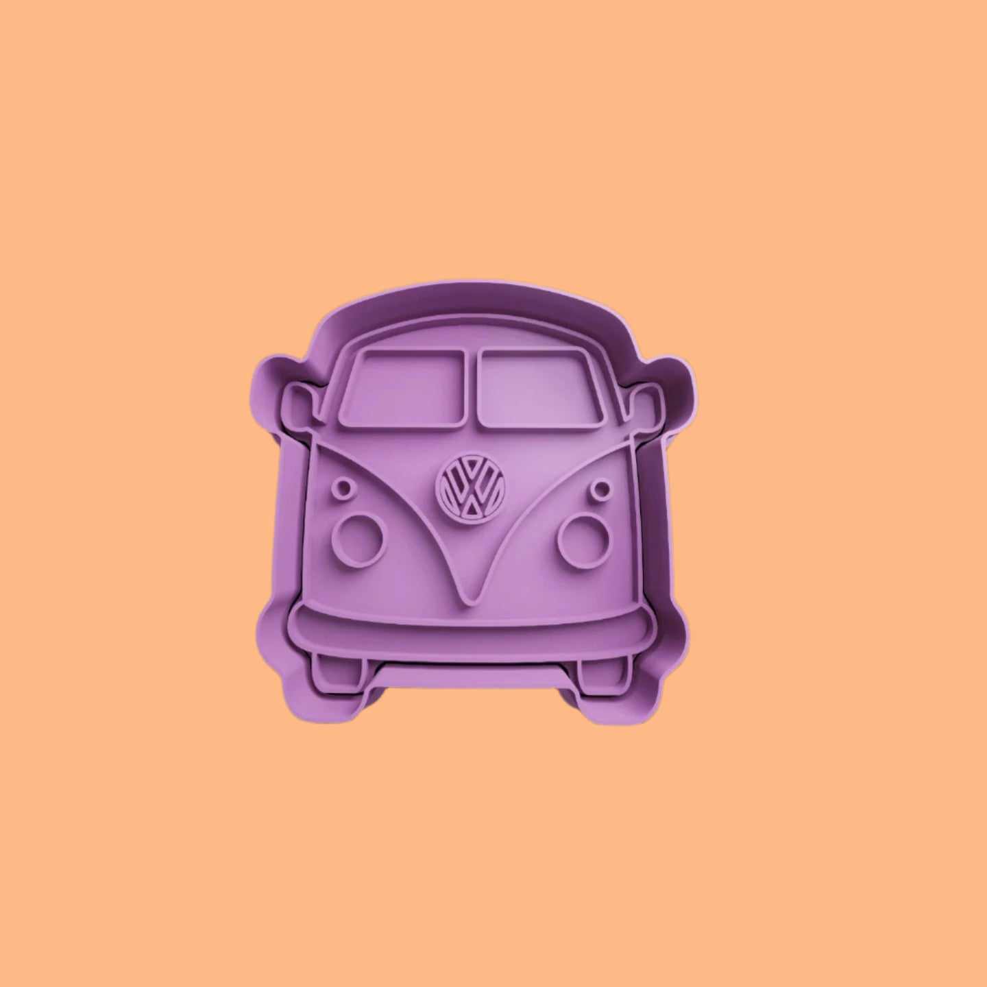 VW Camper Van Bus Cookie Cutter and Embosser Stamp Set of 4.