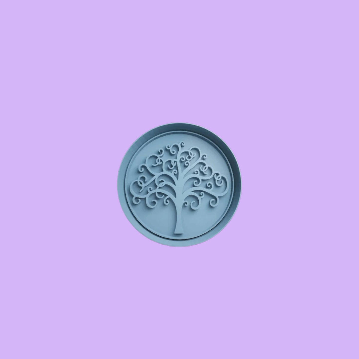 Tree of Life Round Embosser and Cookie Cutter Set – Intricate Design for Baking and Crafts.