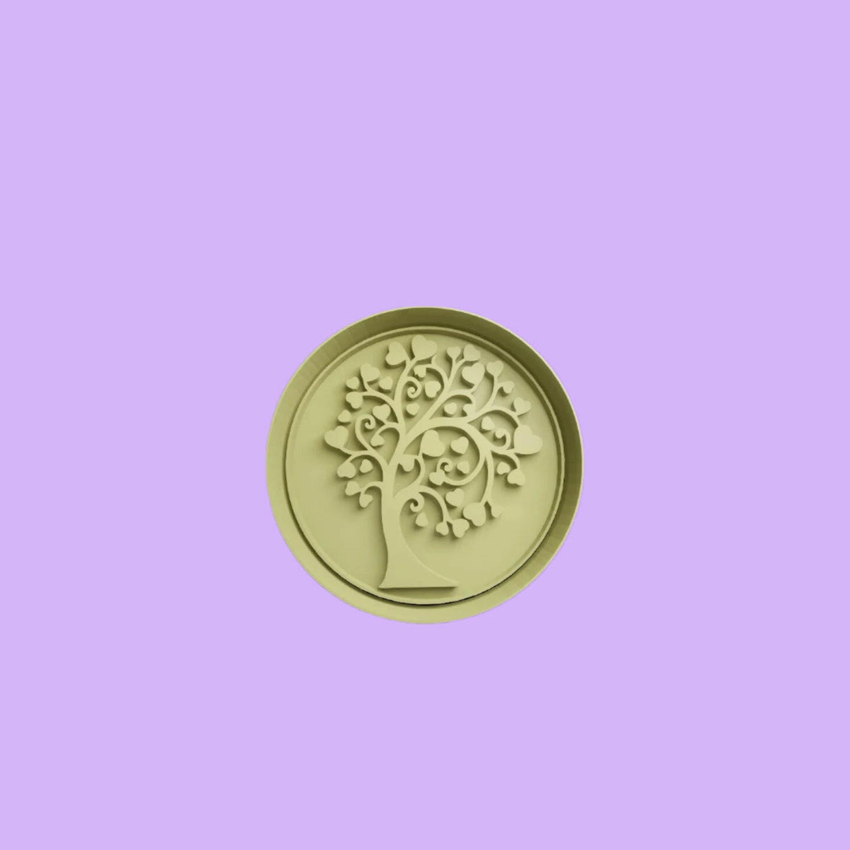 Tree of Life Round Embosser and Cookie Cutter Set – Intricate Design for Baking and Crafts.