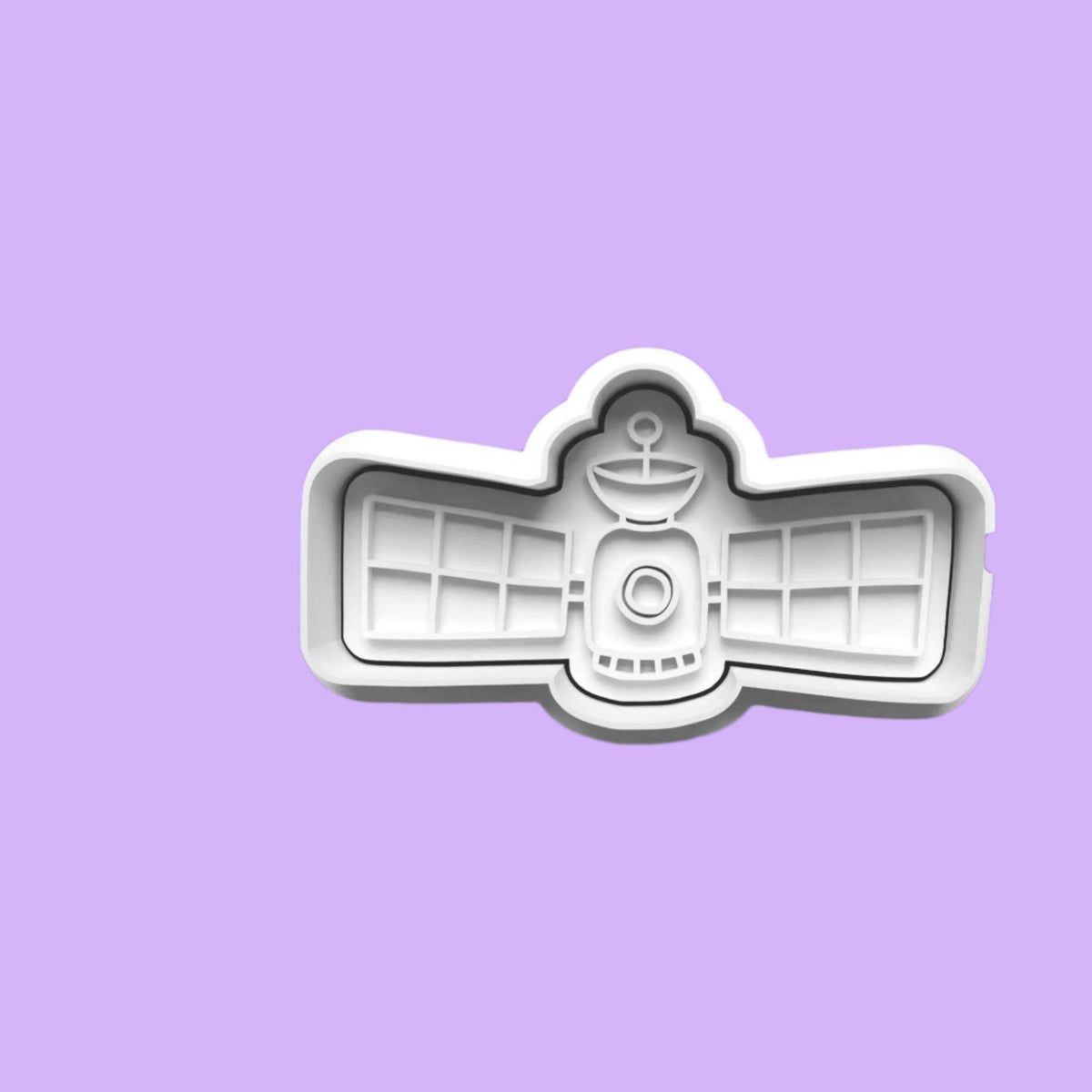 Space Astronaut Rocket Cookie Cutter and Embosser Stamp Set in 7cm or 10cm sizes..