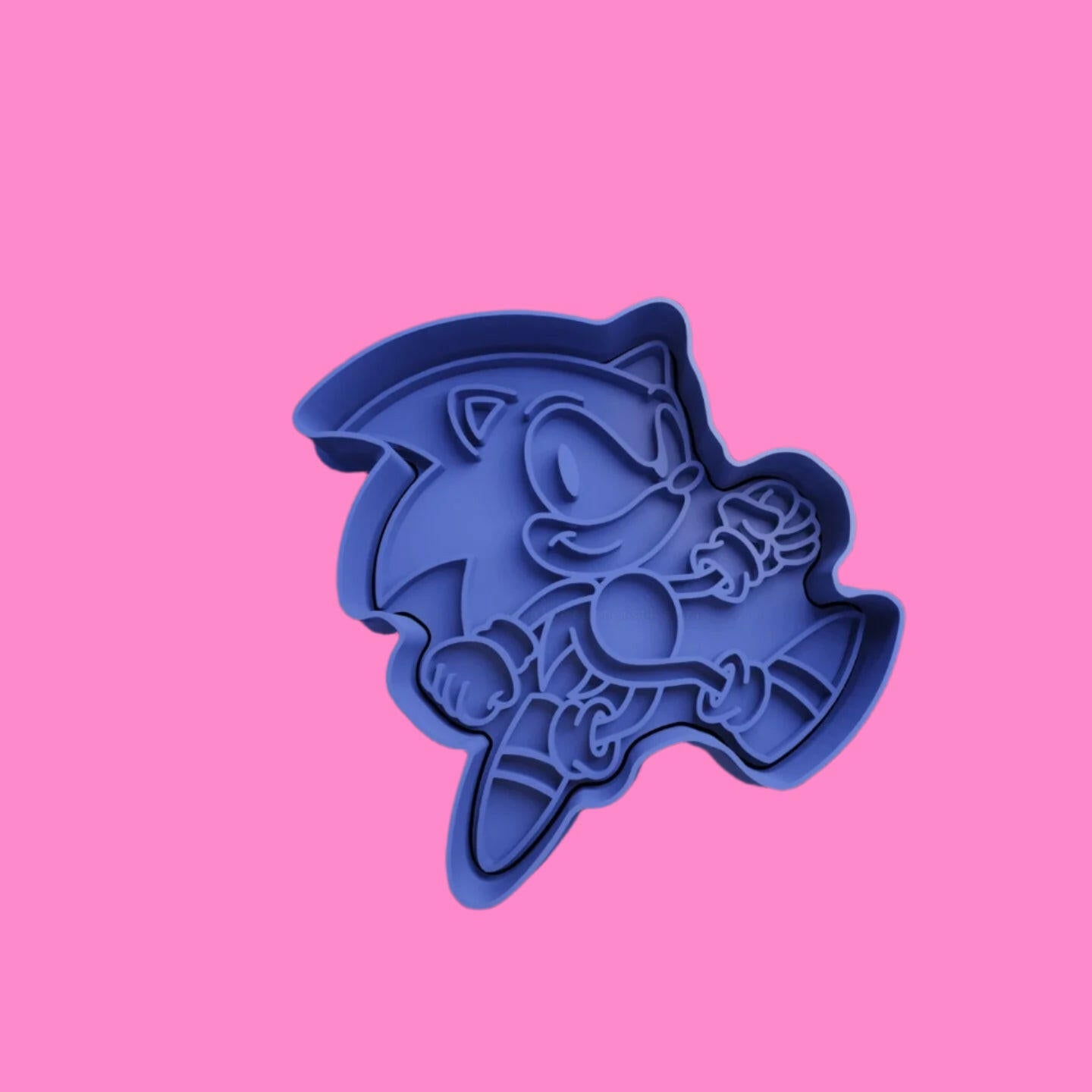 Sonic The Hedgehog and  Friends Cookie Cutter and Embosser Stamp Set of 9.
