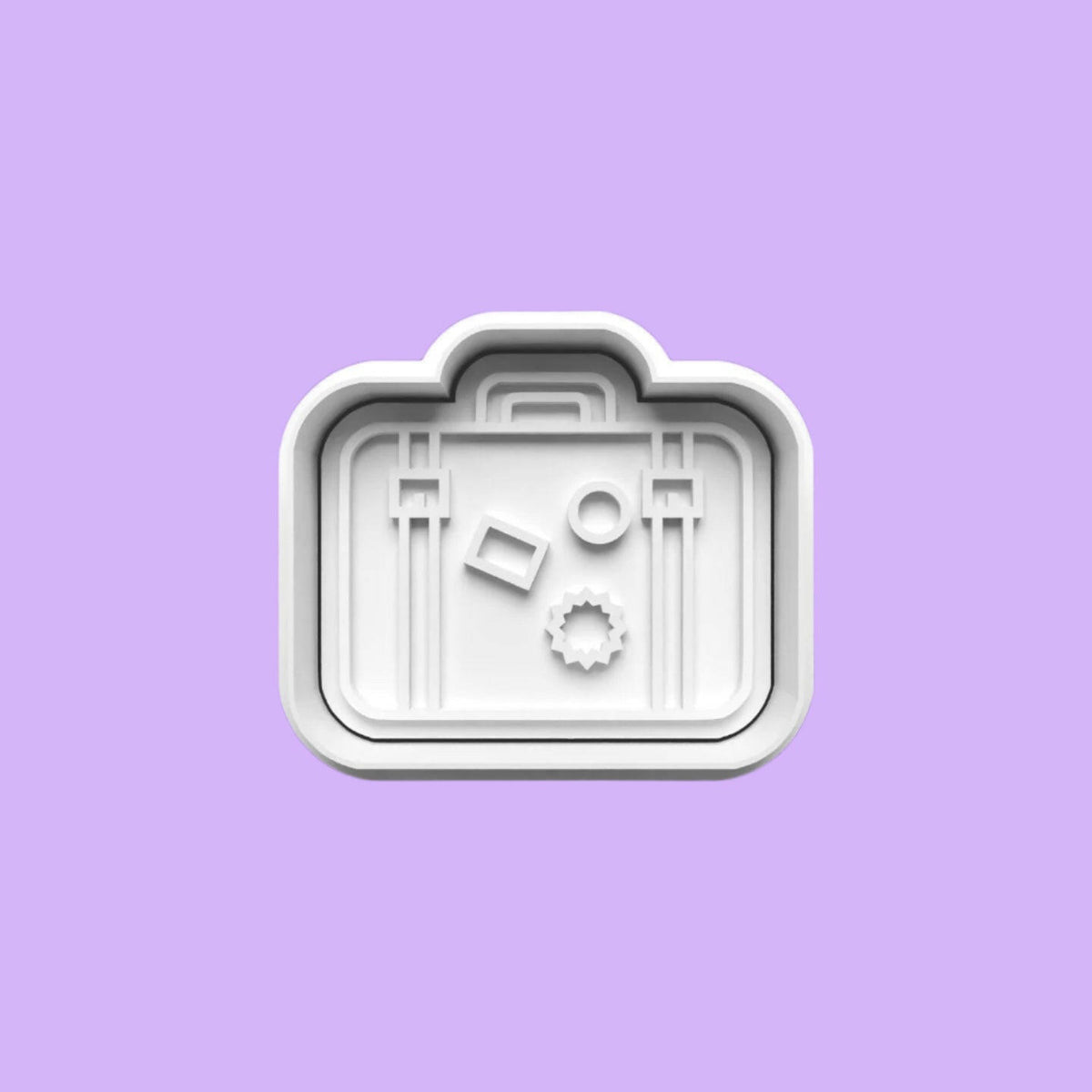 Happy Retirement Cookie Cutter and Embosser Stamp Set in 7cm or 10cm sizes..