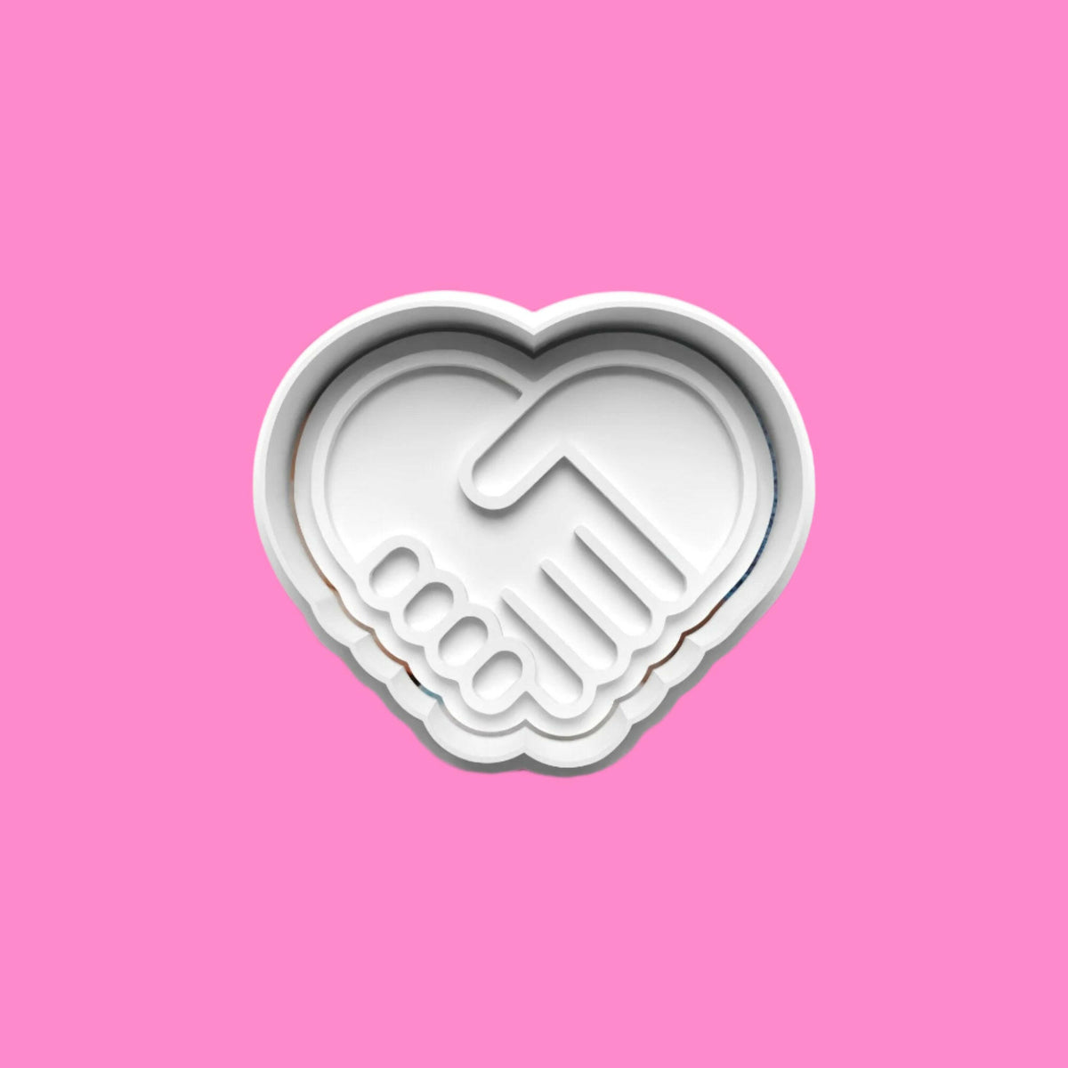 Peace and Love Cookie Cutter and Embosser Stamp Set in 7cm or 10cm sizes..