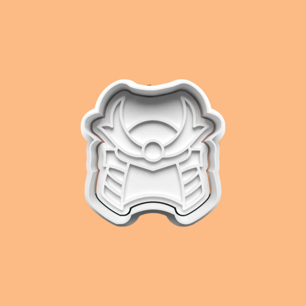 Samurai Japanese Cookie Cutter and Embosser Stamp Set in 7cm or 10cm sizes..