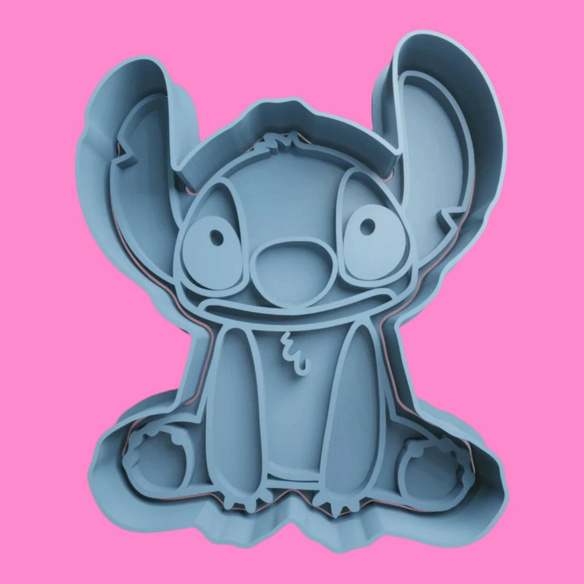 Lilo & Stitch Inspired Cookie Cutter and Embosser Stamp Combo Set - Fun Baking Supplies.