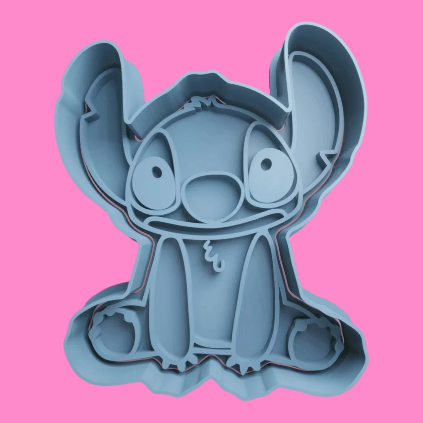 Lilo & Stitch Inspired Cookie Cutter and Embosser Stamp Combo Set - Fun Baking Supplies