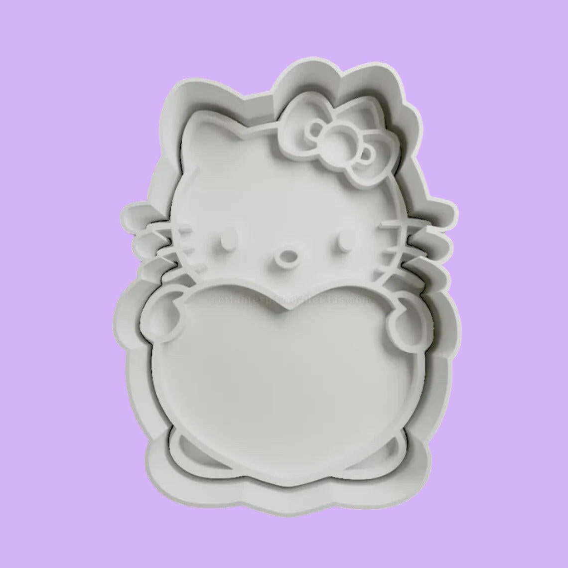 Hello Kitty Cookie Cutter and Embosser Stamp  Complete Set.