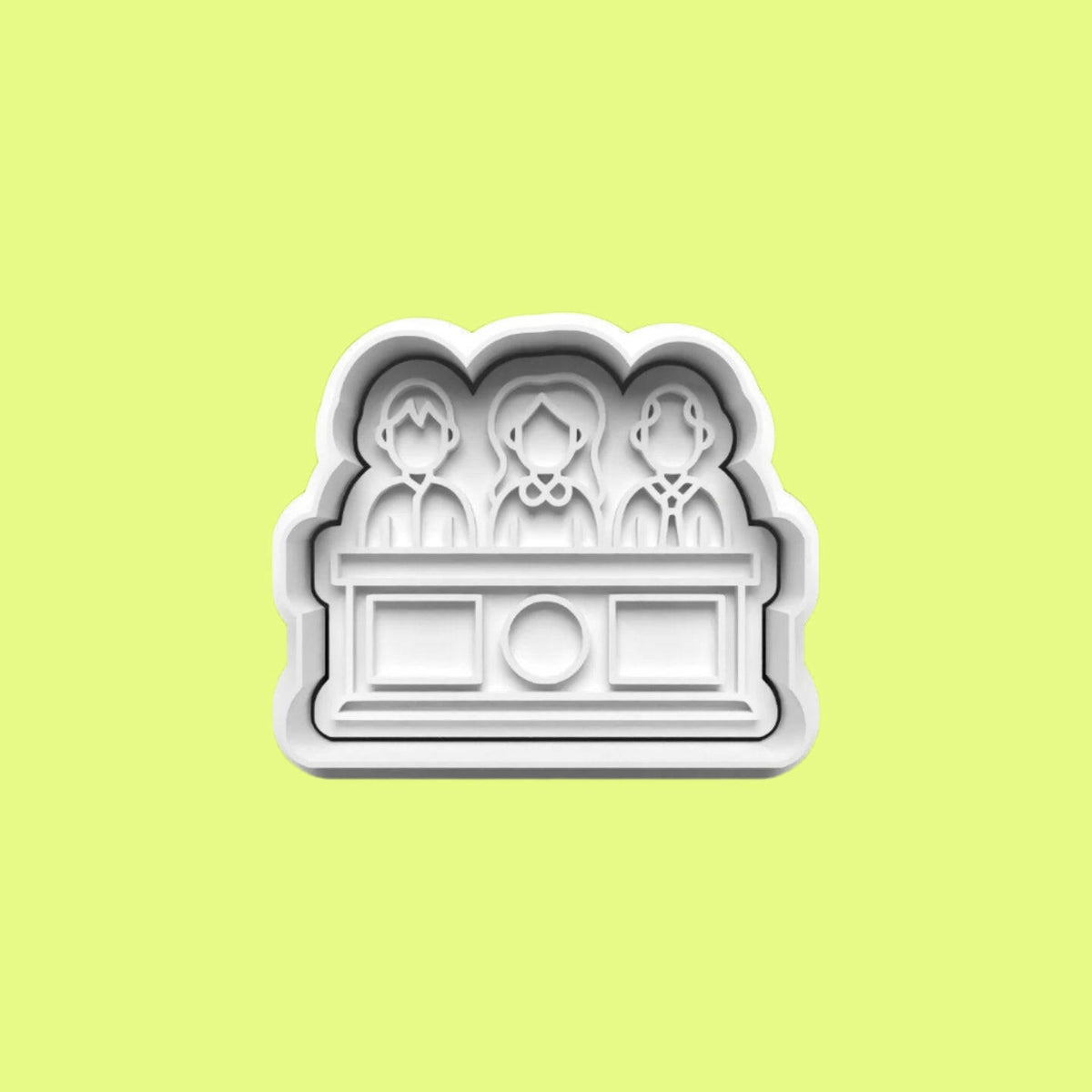 Law and Justice Courtroom Cookie Cutter and Embosser Stamp Complete Set.