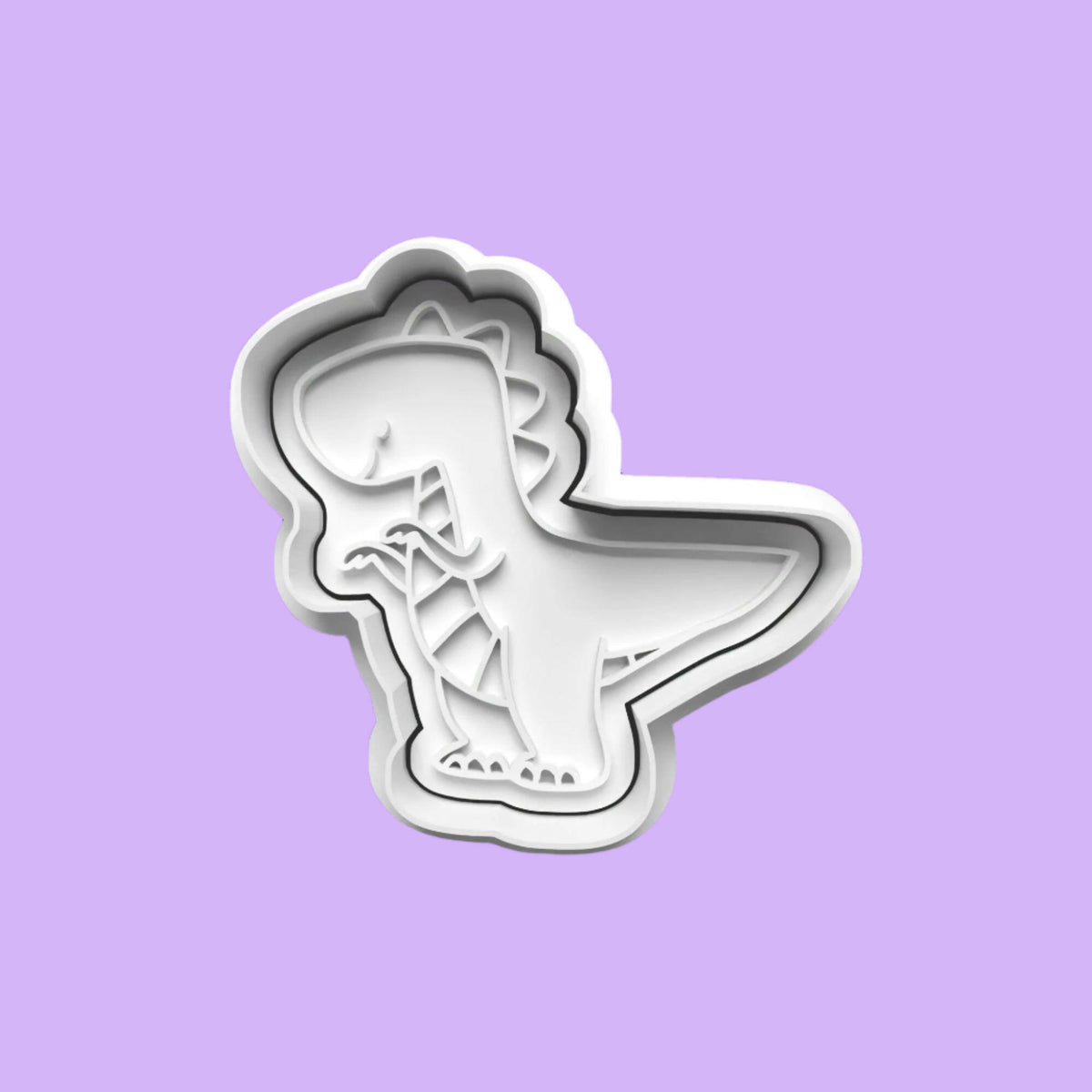 Dinosaur Cookie Cutter and Embosser Stamp Set.