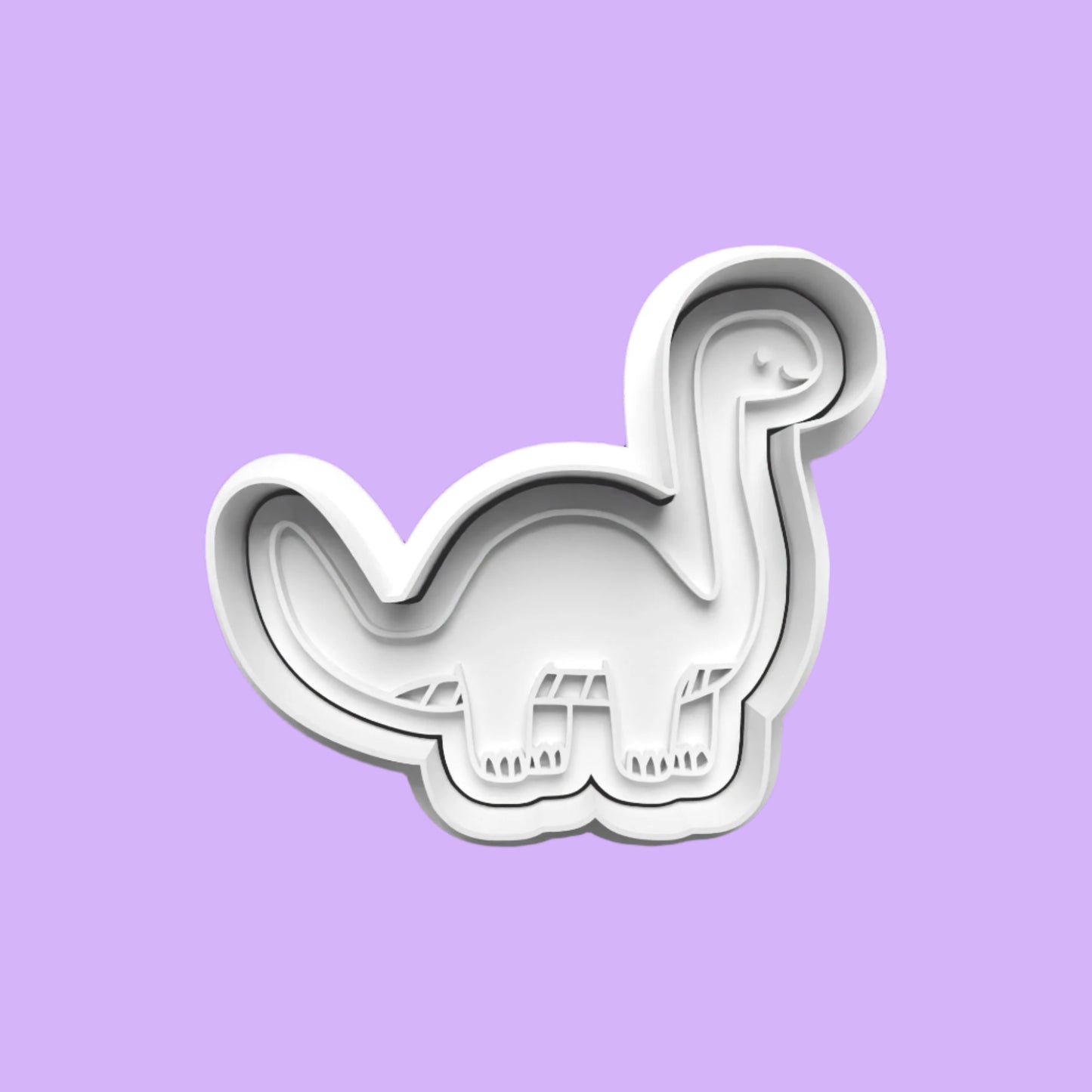 Dinosaur Cookie Cutter and Embosser Stamp Set