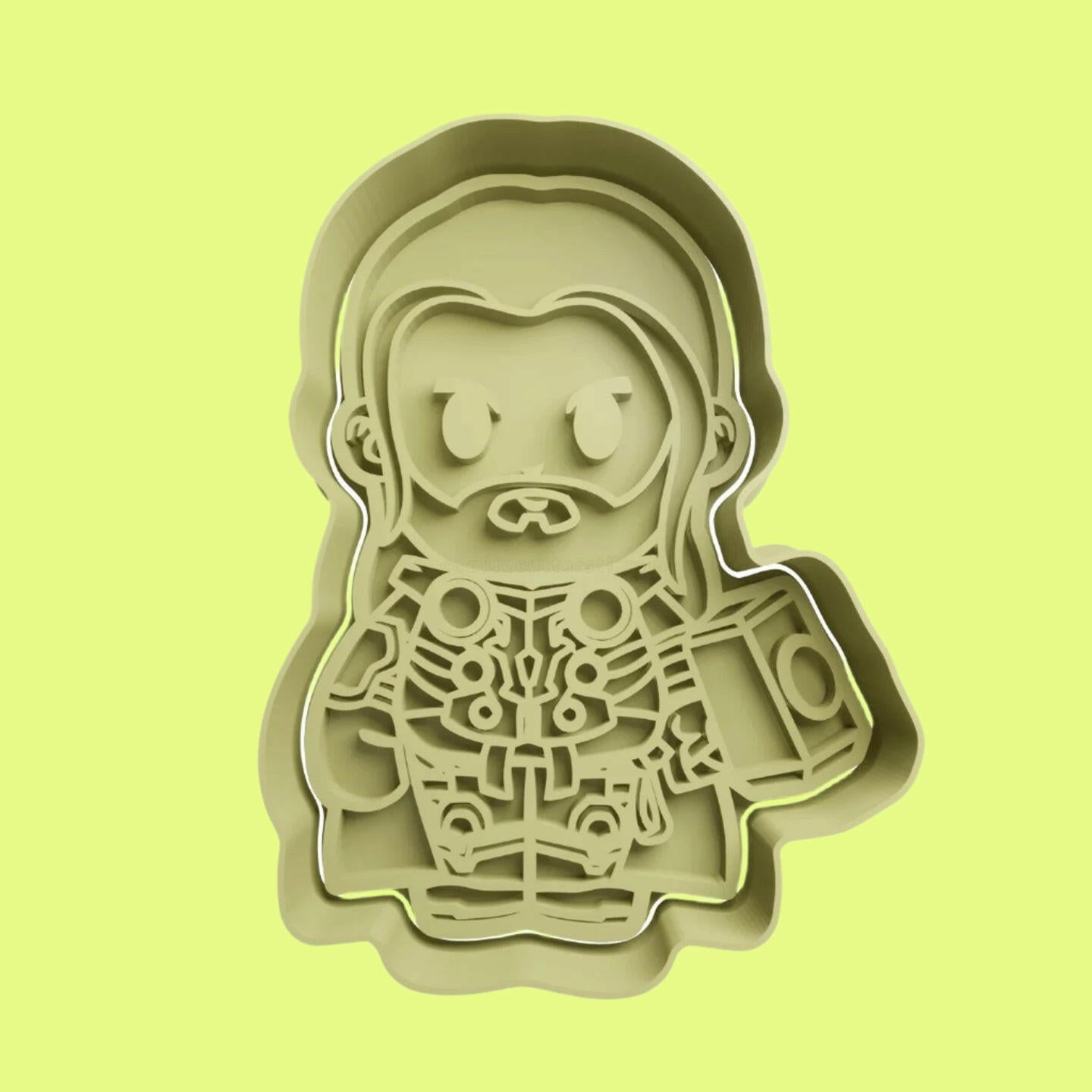 Super Hero Cookie Cutter and Embosser Stamp Set 8cm.