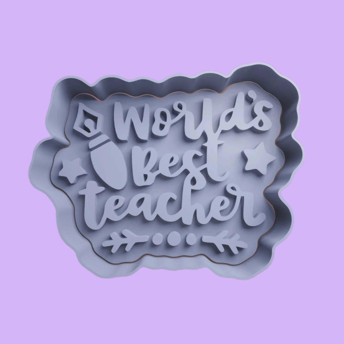 Best Teacher Thank You Embosser and Cookie Cutter Set – Show Your Appreciation Set of 10.