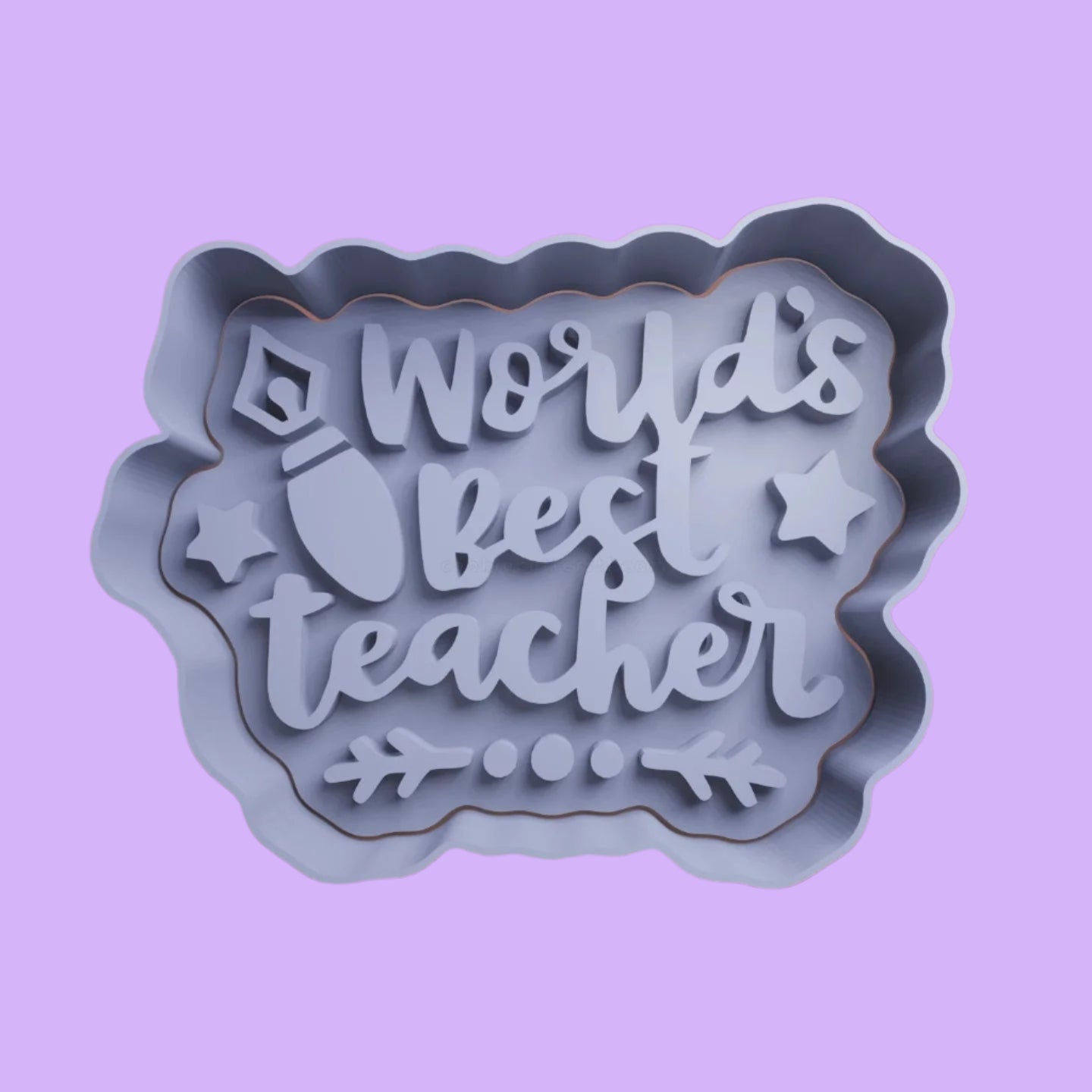 Best Teacher Thank You Embosser and Cookie Cutter Set – Show Your Appreciation Set of 10