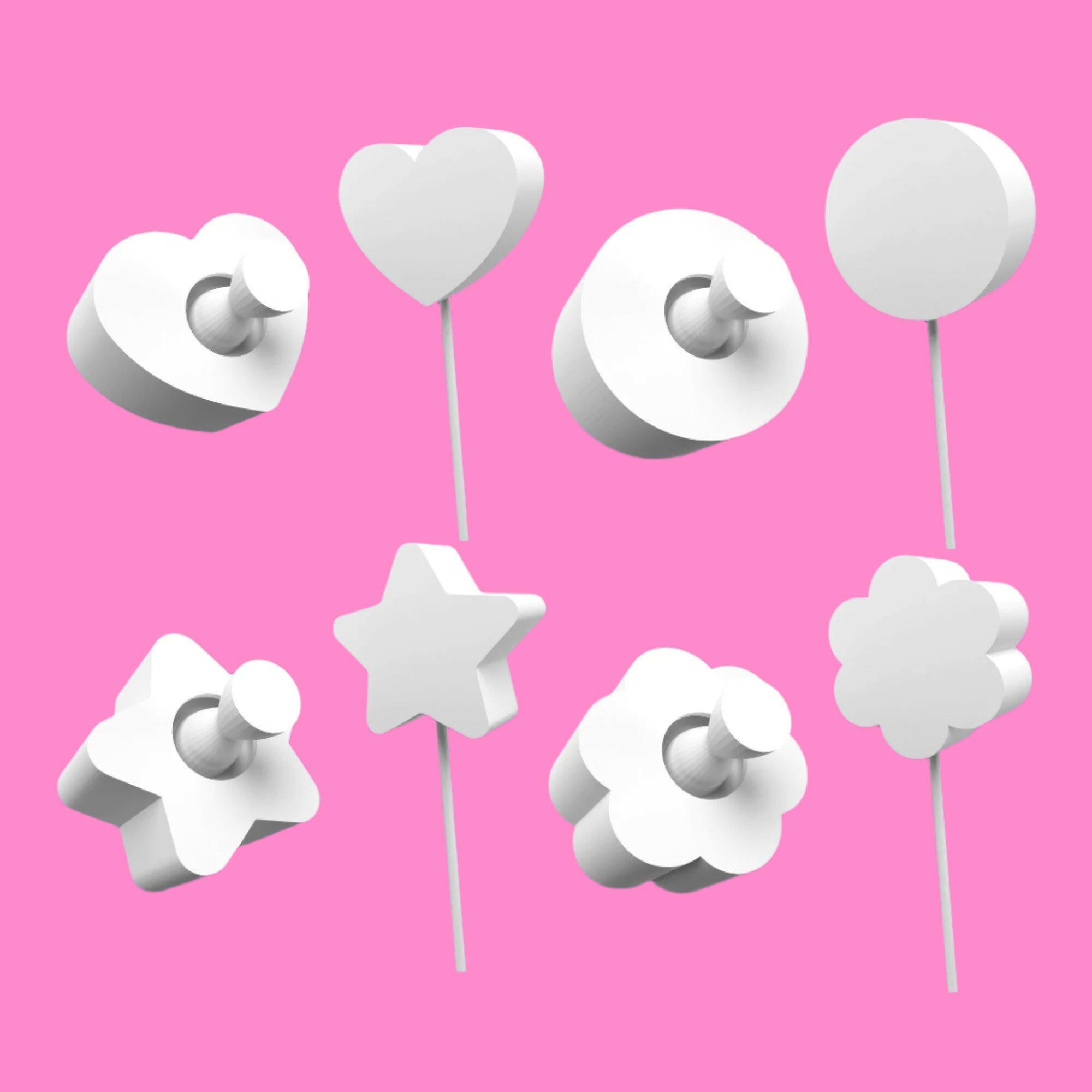 Professional Cake Pop Mold Set - 4 Eco-Friendly PLA Plastic Molds.