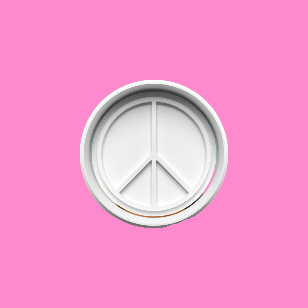 Peace and Love Cookie Cutter and Embosser Stamp Set in 7cm or 10cm sizes..