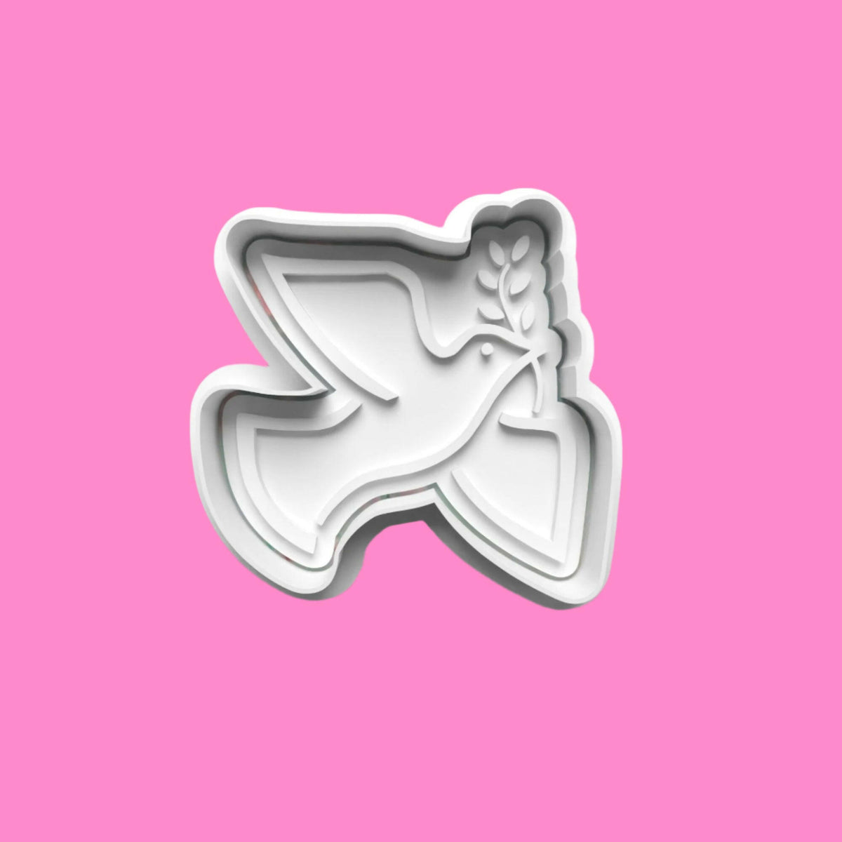 Peace and Love Cookie Cutter and Embosser Stamp Set in 7cm or 10cm sizes..