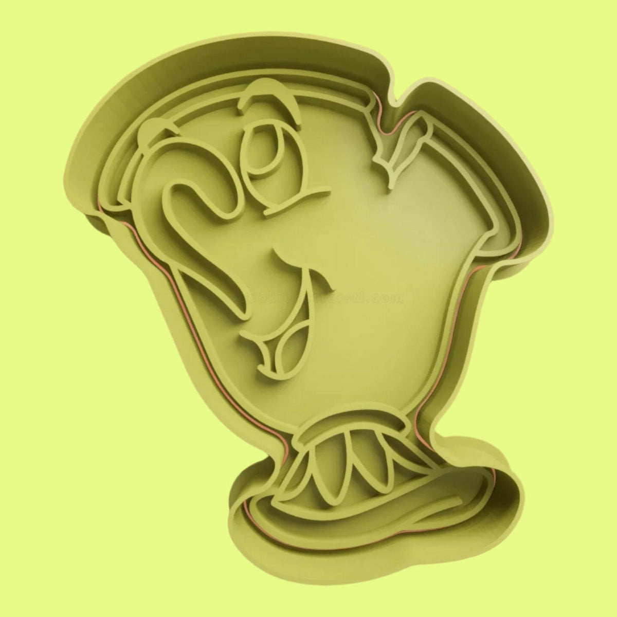 Enchanting Beauty and the Beast Inspired Cookie Cutter with Embosser Stamp Set..