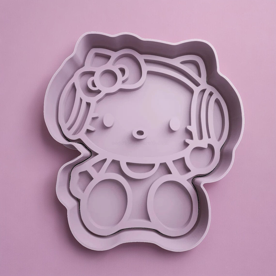 Hello Kitty Cookie Cutter and Embosser Stamp  Complete Set