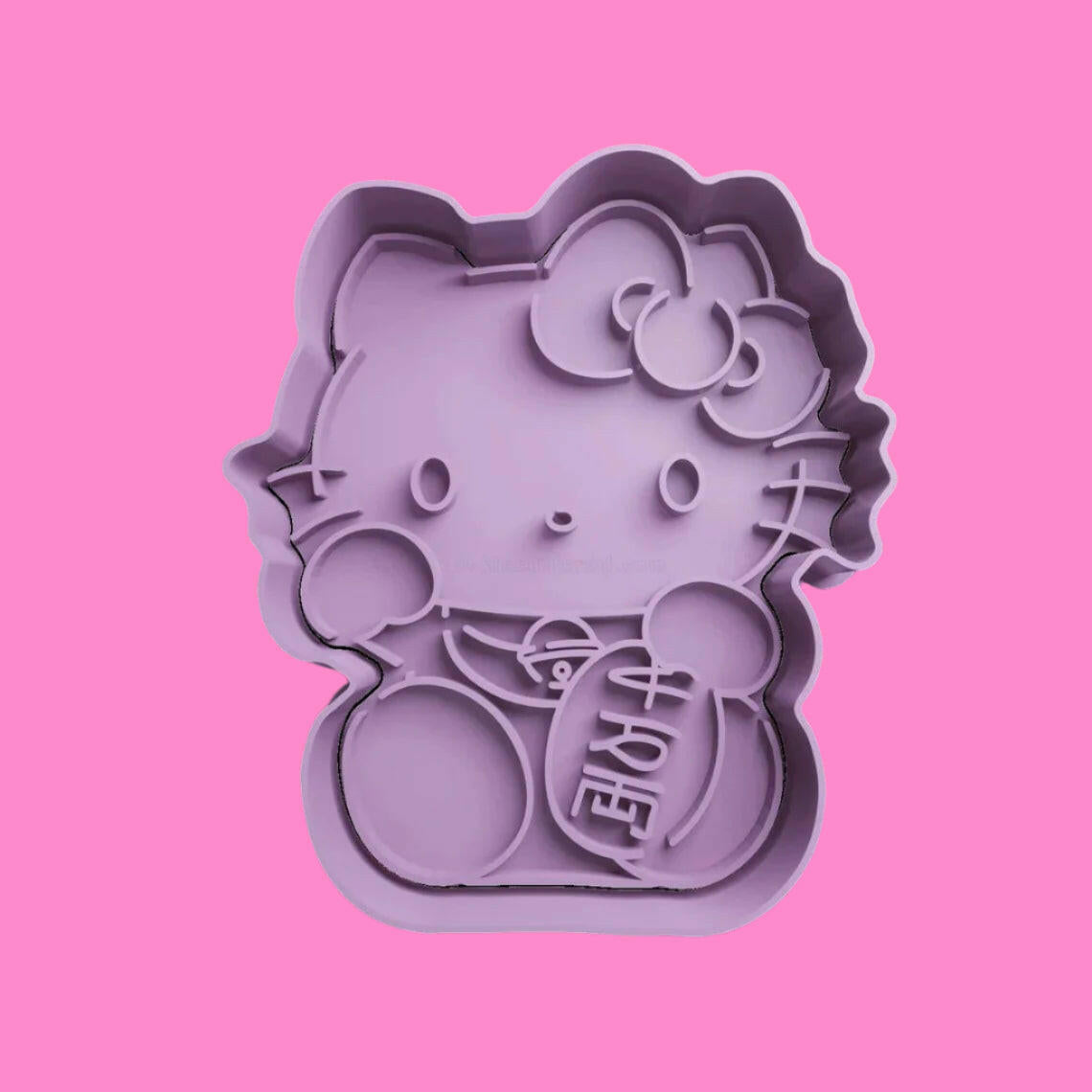 Hello Kitty Cookie Cutter and Embosser Stamp  Complete Set.
