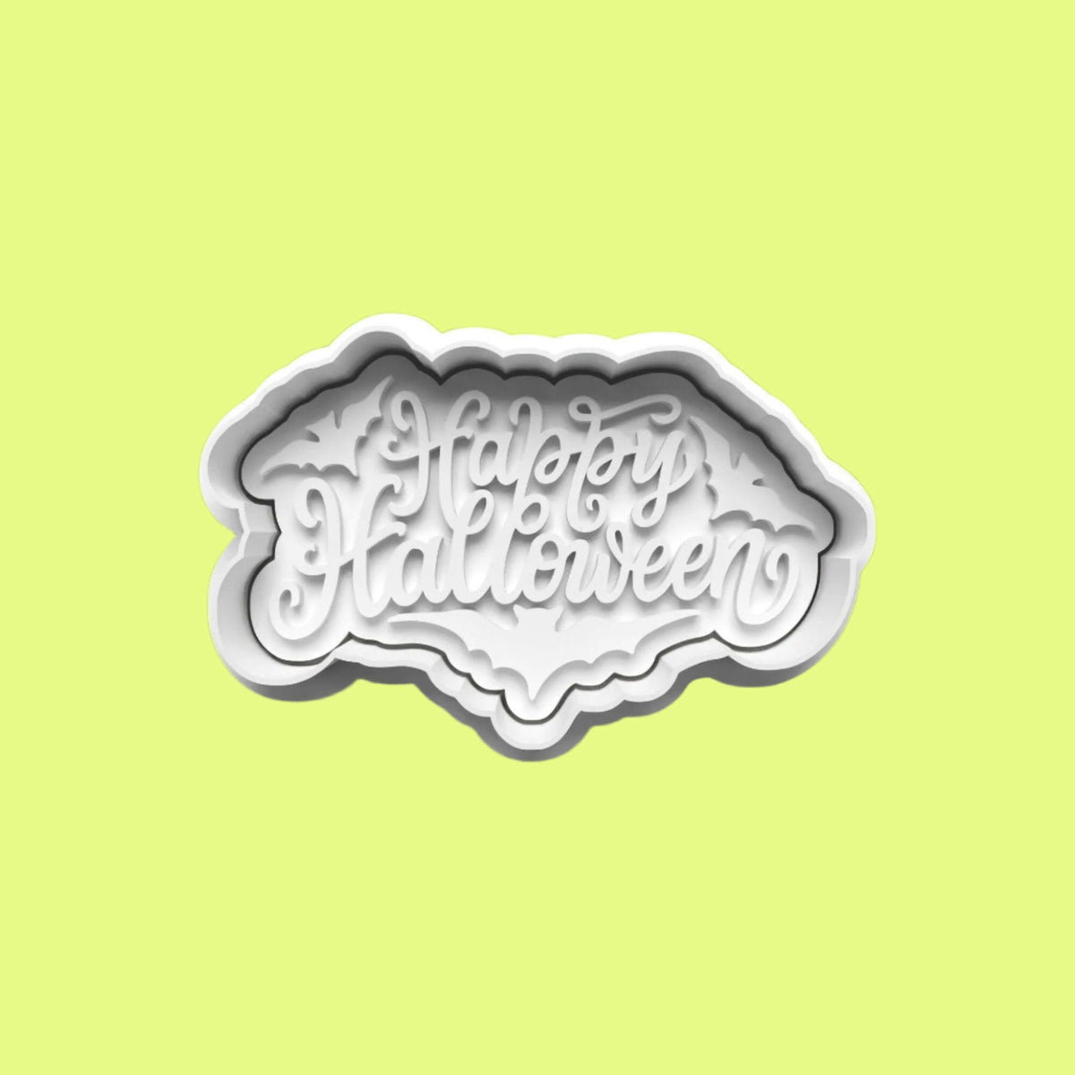 Halloween Handwriting Quotes complete Cookie Cutter and Embosser Stamp Set..