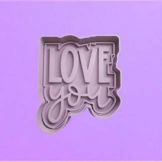 Various Style Love Design Cookie Cutter and Embosser Stamp.
