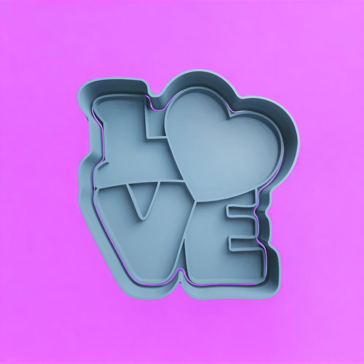 Various Style Love Design Cookie Cutter and Embosser Stamp