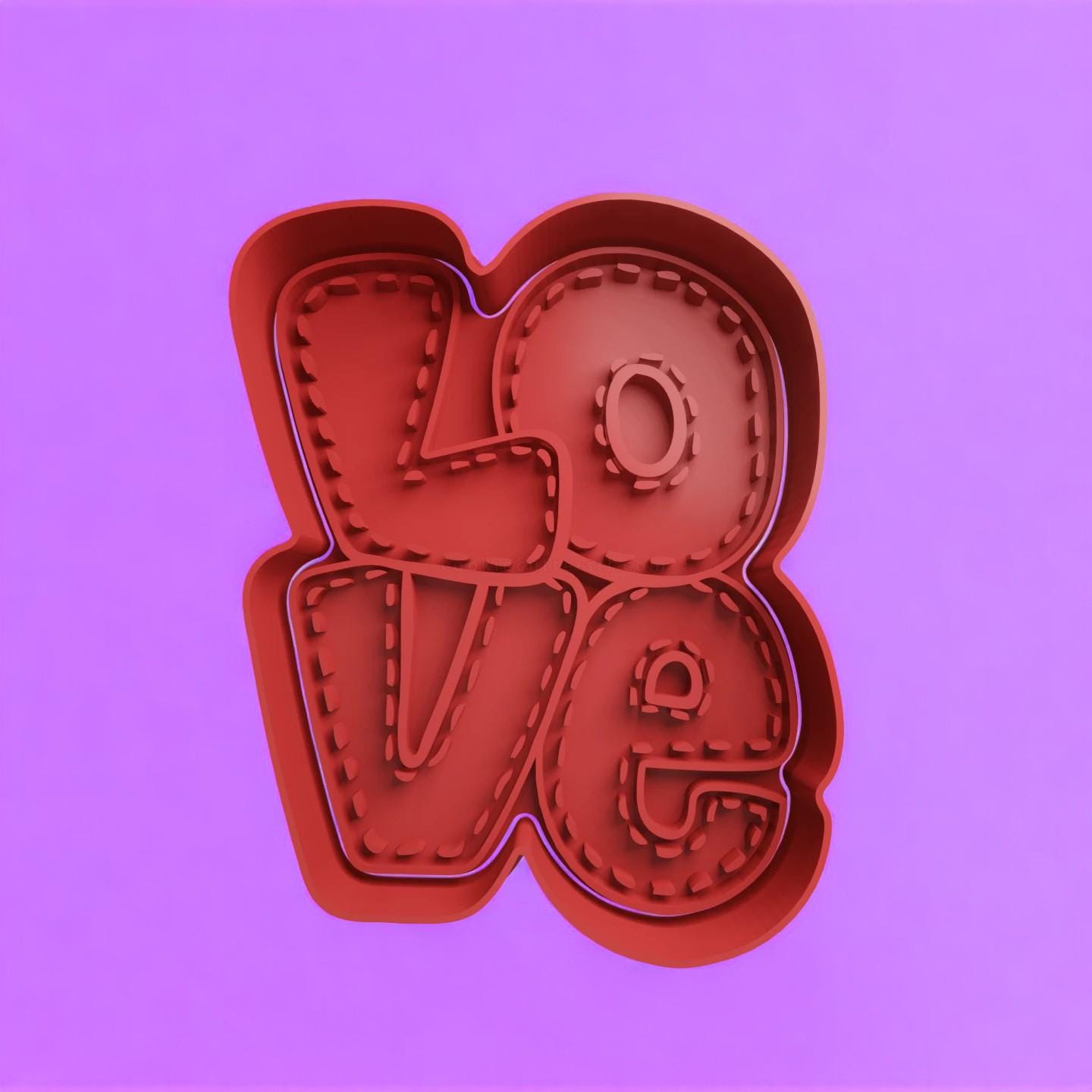 Various Style Love Design Cookie Cutter and Embosser Stamp