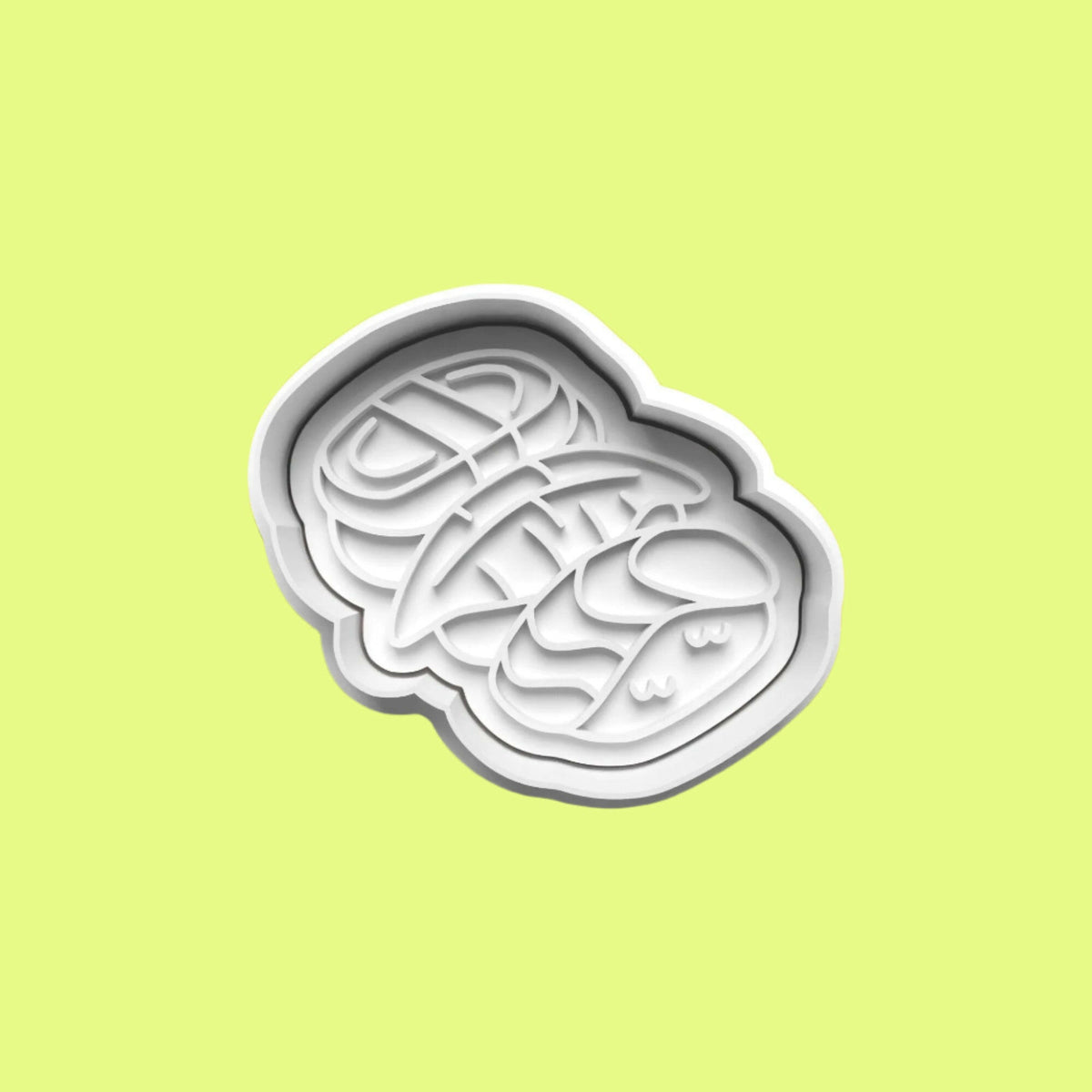 Sushi Cookie Cutter and Embosser Stamp Set in 7cm or 10cm sizes..