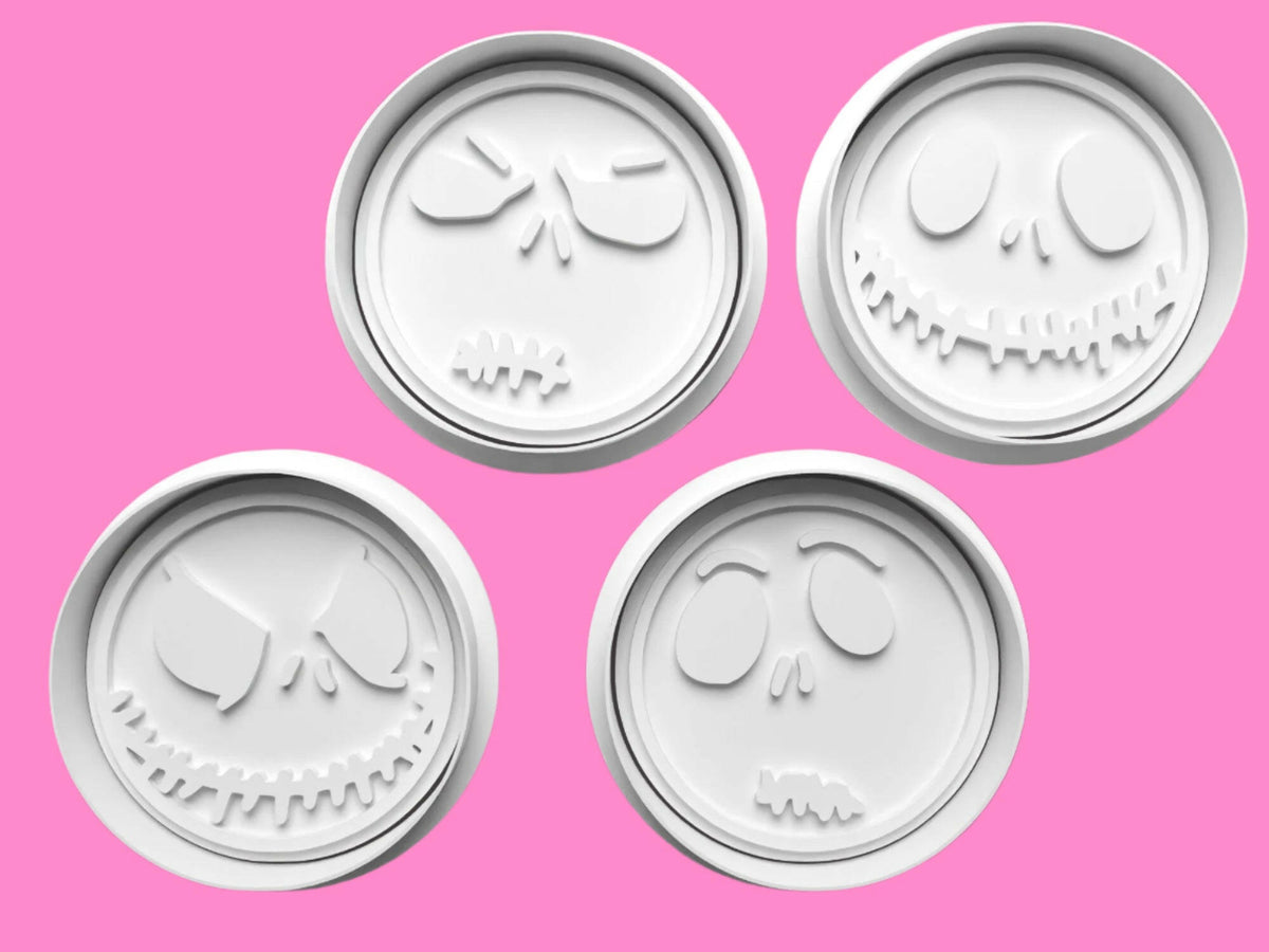 Jack Skelton Cookie Cutter and Embosser Stamp Set..