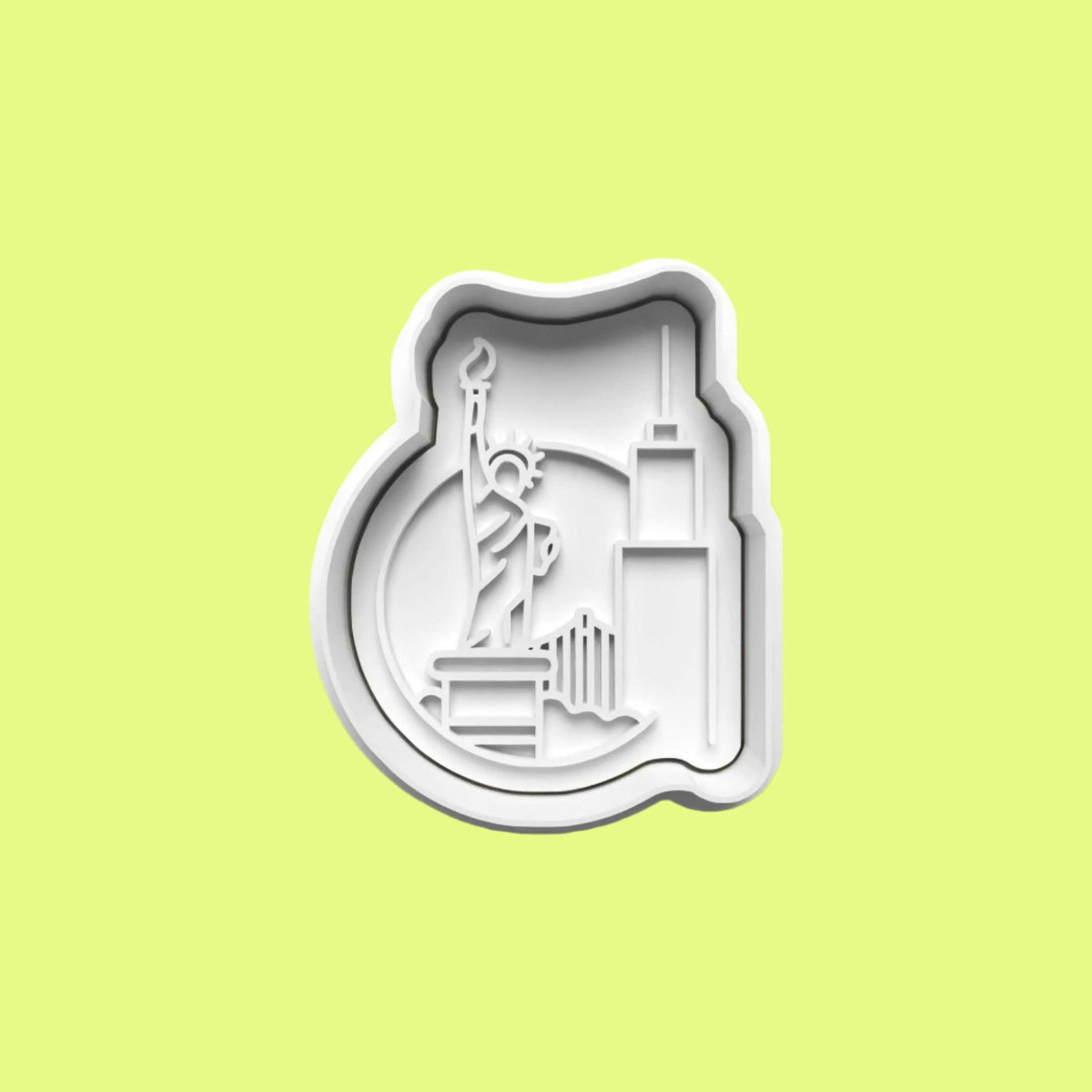 New York Scene  Cookie Cutter and Embosser Set of 4 in 7cm or 10cm sizes..