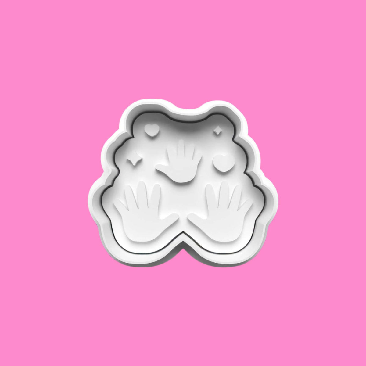 Family Cookie Cutter and Embosser Set of 4 in 7cm or 10cm sizes..