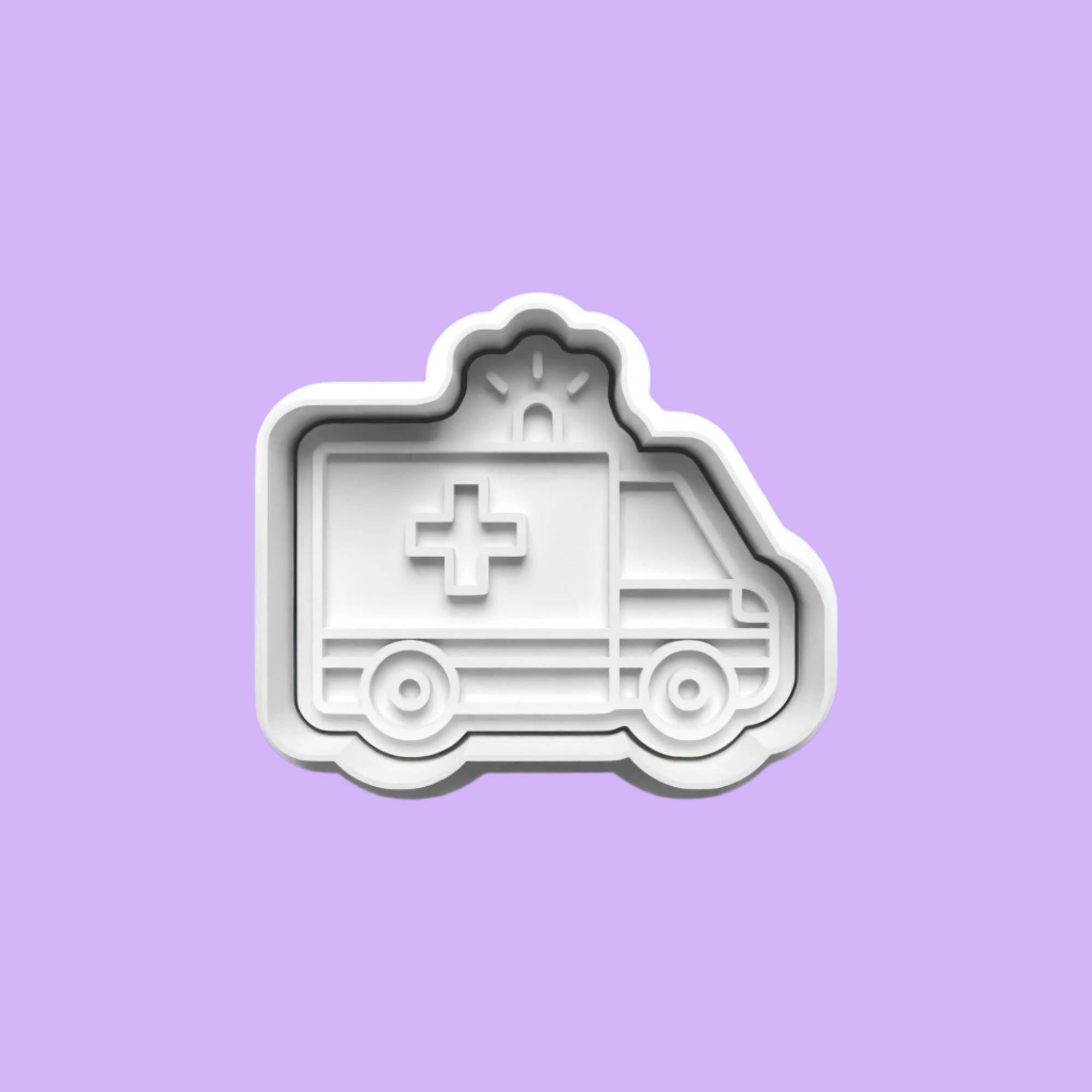 Ambulance Service Embosser and Cookie Cutter Set.