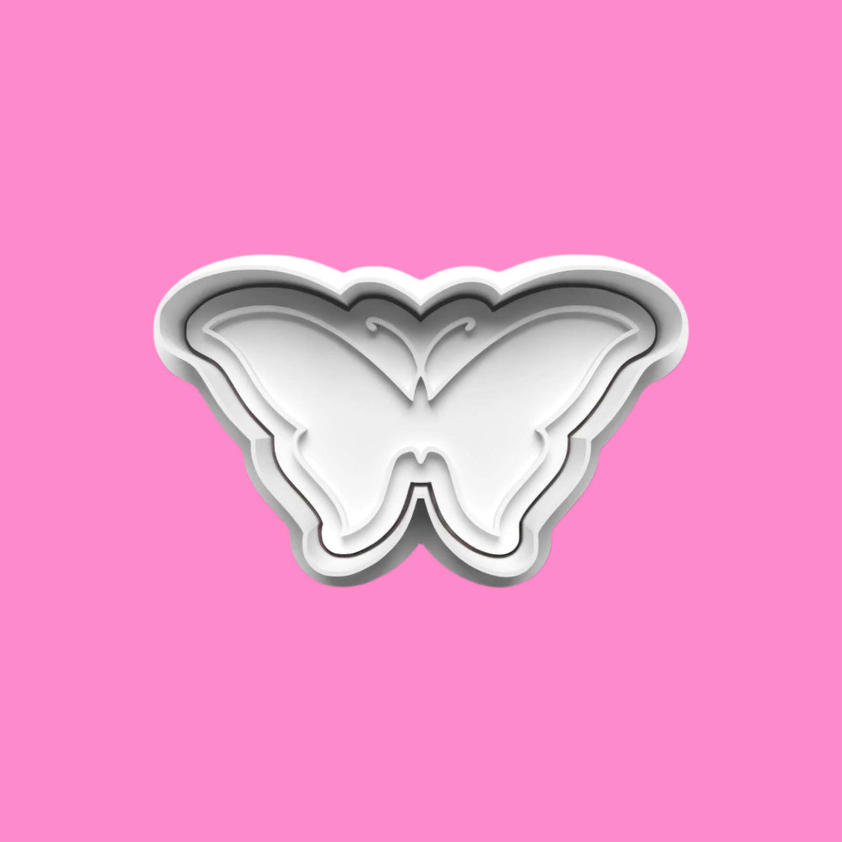 Simple Butterflies Cookie Cutter and Embosser Set of 4 in 7cm or 10cm sizes..